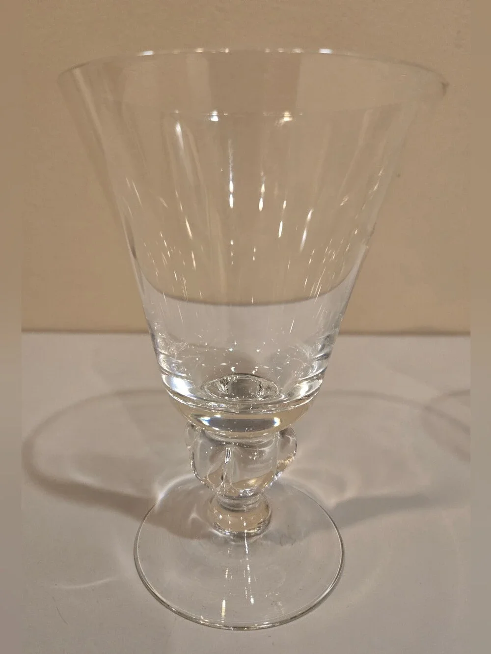 Vintage Astrid Five Lobe Stem Wine Or Water Goblet Made In Sweden X3